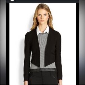 Aeropostale Black Cropped Blazer medium silky #celeb style #black tie